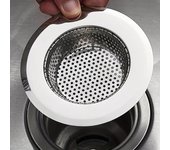 1 filtro de fregadero de cocina, colador de malla de acero inoxidable, colador de fregadero de baño, filtro de orificio de drenaje, trampa de residuos 5cm Diameter