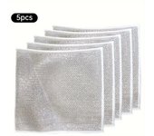5/10 Piezas, Paño De Cocina, Paño De Limpieza Diaria, Aceite Antiadherente De Rejilla, Paño De Cocina, Estufa De Cocina, Lavado De Platos, Paño De Cocina, Paño De Alambre Fácil De Lavar 5pcs