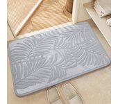 Felpudo impermeable para interior y exterior, tapete para suelo súper suave, resistente al desgaste, absorbente de humedad, antideslizante, fácil de limpiar, tapete para entrada de Patio 40x60cm azul oscuro