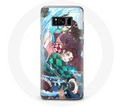 Funda para Samsung Galaxy S8 Plus Tanjiro y Nezuko Demon Slayer Kimetsu no Yaiba Anime