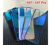 Parte trasera de cristal transparente para Xiaomi Mi 10T Pro, Panel trasero de cristal con batería negro