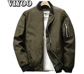 Ropa Masculina Chaqueta Chaqueta Bomber Suelta para Hombre Chaqueta Informal A Prueba De Viento para Hombre Uniforme De Béisbol Hip-Hop Abrigo De Moda Ropa Informal Lisa para Hombres M caqui