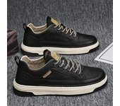 Zapatos casuales de cuero de alta calidad para hombres, zapatos planos negros, zapatos de marca blancos para trabajo de oficina para hombres, zapatillas casuales nuevas 39