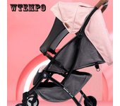 Cochecito Sale Cochecito Plegable Cochecito Plegable con un Solo botón, Compacto y portátil, Carro Espacial Grande para niños de 1 a 3 años 66*30*47cm color rosa