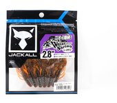 Señuelo blando Jackall Waver Shrimp Saltwater de 2,8 pulgadas, color naranja Isome (6428)