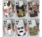 Funda de teléfono para Realme 9 10 Pro + C55 C53 C33 OPPO Reno7 Pro SE 4G 5G Reno8 T, funda trasera de teléfono de silicona suave a la moda para OPPO Realme OPPO Reno 4G (6.4")