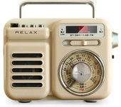 RELAX Multi Retro Radio Altavoz 7 Funciones en 1 TELEC Certificado Radio Portátil Bluetooth Luz LED Linterna Radio Móvil Multifuncional Carga