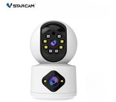 Cámara Vstarcam EU de 4 MP con doble lente, WiFi, monitor para bebés, seguimiento automático, IA, detección de personas, seguridad para el hogar, videovigilancia CCTV Cam Add 64GB Card