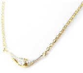 Les Trésors De Lily [I1152] - Collar chapado en oro 'Scarlett' oro blanco - 20x5 mm oro