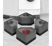 Estabilizador de mesa y silla, antideslizante, soporte para secadora, almohadilla elevadora para lavadora, almohadillas para pies de lavadora 3.3cm Height Round