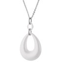 Collier - Erika - Argent Massif Rhodié 925 - Blanc - Acier - Certificat d'Authenticité