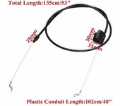 Cable de control de tracción del acelerador de cortacésped universal para cortacéspedes eléctricos a gasolina negro