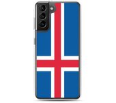 Coque Téléphone - Samsung - Galaxy S21 Ultra - Drapeau Islande - Souple - Multicolore
