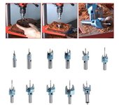 Broca para carpintería de aleación dura de 6 mm a 25 mm, herramienta de perforación con bolas de madera de Buda 10x15mm