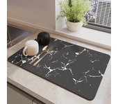 Tapetes de café absorbentes nórdicos, tapete para vajilla de Color sólido, almohadilla de secado de platos de cocina, Mantel Individual para vajilla, alfombra de suelo de secado rápido S 30 x 40cm