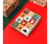 Caja de regalo vacía de Navidad, 5 uds., 12 rejillas, divertido toque con dedo, bricolaje, cuenta regresiva para niños, calendario de Adviento, caja ciega sorpresa, regalo de Festival de Año Nuevo