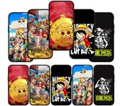Para iPhone 16 15 Xiaomi Redmi Note 13 12 11 Pro Max X 9 14 XR Samsung Galaxy A16 S24 S23 Plus A06 14C Huawei OPPO Funda de teléfono Anime Luffy Roronoa Zoro for Redmi Note 12 5G aero