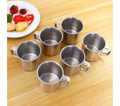 6 tazas de té de acero inoxidable para acampar al aire libre y hacer senderismo. 1pcs