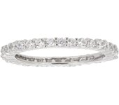 Bague Argent 'Pour la Vie' blanc argenté (rhodié) - 2 mm 56 blanco