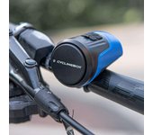 CYCLINGBOX Timbre para bicicleta, 125 dB, bocina eléctrica antirrobo para bicicleta, alarma de carga USB portátil negro