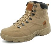 Botas de hombre al aire libre militar deporte diseñador réplica zapatos hombres zapatos para caminar botas de cuero de senderismo cálidas 40 beige