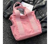 Bolso de lona para mujer, bandolera de gran capacidad, bolso de hombro azul