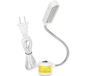 Luz para máquina de coser con 33 LED que resaltan 360°Manguera de metal ajustable con grado de adsorción magnética para costura
