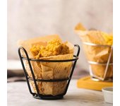 Mini canasta de refrigerio con papas fritas, cubo de comida, barril de papas fritas, contenedor, vajilla 9#