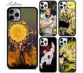 Escanor los siete pecados capitales funda de teléfono para iPhone 11 12 13 14 Pro Max mini XR XS SE 2020 7 8 Plus Galaxy S21 S22 iPhone 6plus