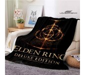 Elden Ring Game-Manta estampada en 3D para niños, hermosa franela cálida, suave y cómoda, manta de viaje para el hogar, regalo de cumpleaños 75x90cm