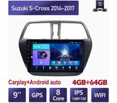 Radio de coche Android Carplay para Suzuki S-Cross 2014-2017 Reproductor de vídeo multimedia para coche Navegación GPS WIFI 4+64 GB 2+32GB