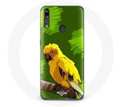 Coque pour Huawei p30 lite Oiseaux de Perruches jaune Fond Vert