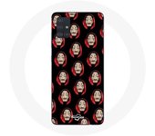 Coque pour samsung galaxy A71 La Casa De Papel masques visages