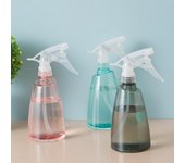 Botella de riego de 500 ml con boquilla de niebla de material visual, maceta de PP para ahorrar agua para el hogar color rosa