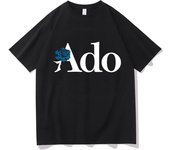Camiseta de Ado Fans, lindas y divertidas camisetas gráficas, 100 % algodón, suave, unisex, cuello redondo, ropa informal de verano para mujer, ropa de calle L