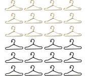 Perchas para ropa de muñecas, 24 unidades, 4 cm, para guardar ropa de muñecas, bonitos muebles para muñecas, accesorios para decorar casas de muñecas y vestir.