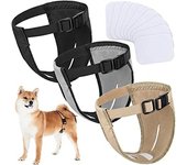 Pantalones fisiológicos para mascotas, pañales lavables para perros, pañales menstruales cómodos y ajustables, suministros para mascotas XS negro