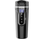 Taza de agua calentada para vehículo, hervidor eléctrico, preservación del calor, 12,0 V, coche, 24V, camión, vehículo doméstico blanco
