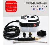 Pequeño limpiador a vapor doméstico de alta temperatura y alta presión para campanas extractoras, aires acondicionados, desengrasado y desinfección de cocinas. National standard (3-pin 220V) rojo