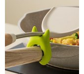 Soporte de silicona portátil antidesbordamiento para tapa de olla, soporte antiescaldaduras para cuchara, soporte universal para espátula de cocina. ITALY
