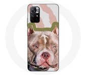 Coque Redmi Note 11 5G Chien de Pitbull marron