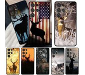 Funda de camuflaje de caza de ciervos para Samsung Galaxy S23, S21, S22 Ultra, Note 20, S8, S9, S10 Plus, Note 10 Plus, S20 FE Galaxy S8 Plus