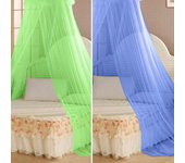 Elegante encaje casa ropa de cama decoración dulce cama redonda dosel cúpula mosquitera blanco