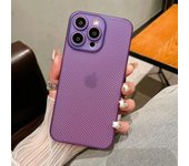 Funda de lujo suave con disipación de calor para iPhone 11, 14, 13, 12, 15 Pro Max Plus, hueca, ultrafina, de color liso For iPhone 13Pro Max