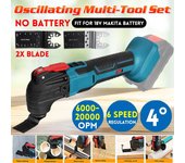 Sierras cortadoras eléctricas, herramientas oscilantes multifunción recargables, herramientas de carpintería para batería Makita de 18V