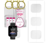 3 protectores de pantalla de hidrogel apgo para Amazfit Bip 3 Pro, película de hidrogel, con capa de posicionamiento de fácil instalación