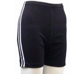 Pantalones cortos de rayas para mujer/mujer de Carta Sport 24R negro/blanco