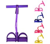 Bandas de resistencia para fitness de 4 tubos, ejercitador de pedales de látex, cuerda expansora para abdominales, bandas elásticas, equipo de yoga, entrenamiento de Pilates