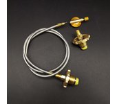Adaptador de tubo extensible de repuesto para estufa de camping y exterior, accesorios de extensión de manguera de gas extendida
