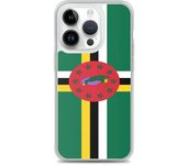 Funda iPhone - Drapeau Dominique - iPhone 14 Pro - Souple - Multicolor - Vertical